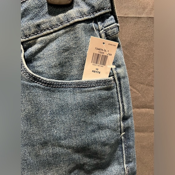 Old Navy Power Slim Straight Leg Jeans Womens 10P Blue Denim Mid Rise NWT - Picture 4 of 4